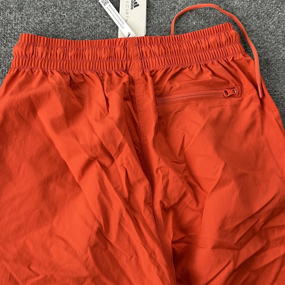 Adidas Stella McCartney Pants Womens Small Orange ASMC‎ Woven TP Track Joggers - Picture 11 of 13